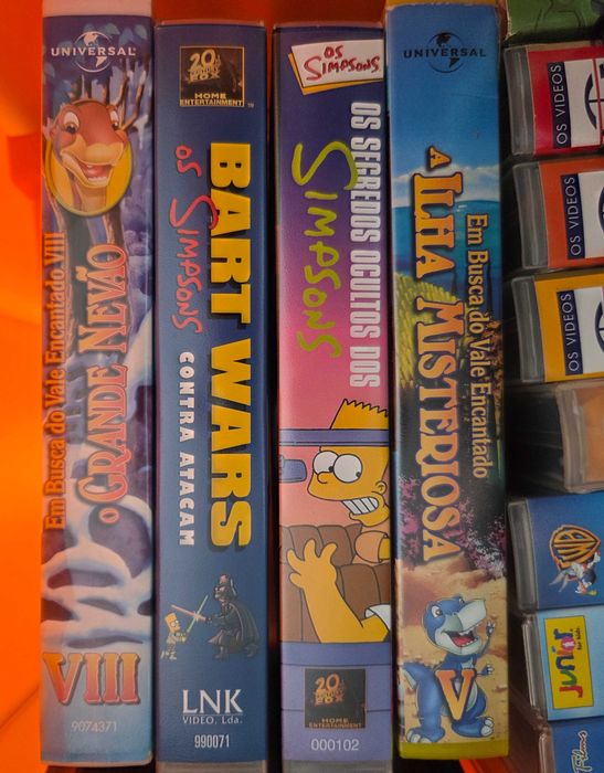 Pack vhs / livros /cd