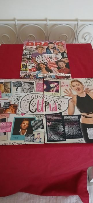 Capa Bravo Miley, Niall e David + Artigo