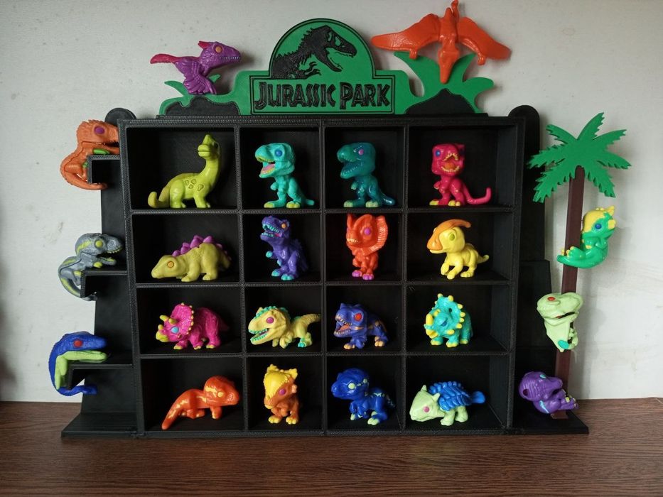 Поличка для фігурок Jurassic World Kinder Joy,Jurassic Park, Динозаври