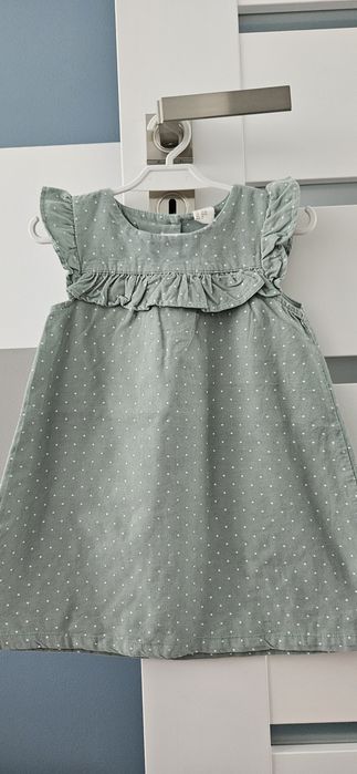 H&M sukienka bez rękawów a'la sztruksowa r. 92 #sukienka