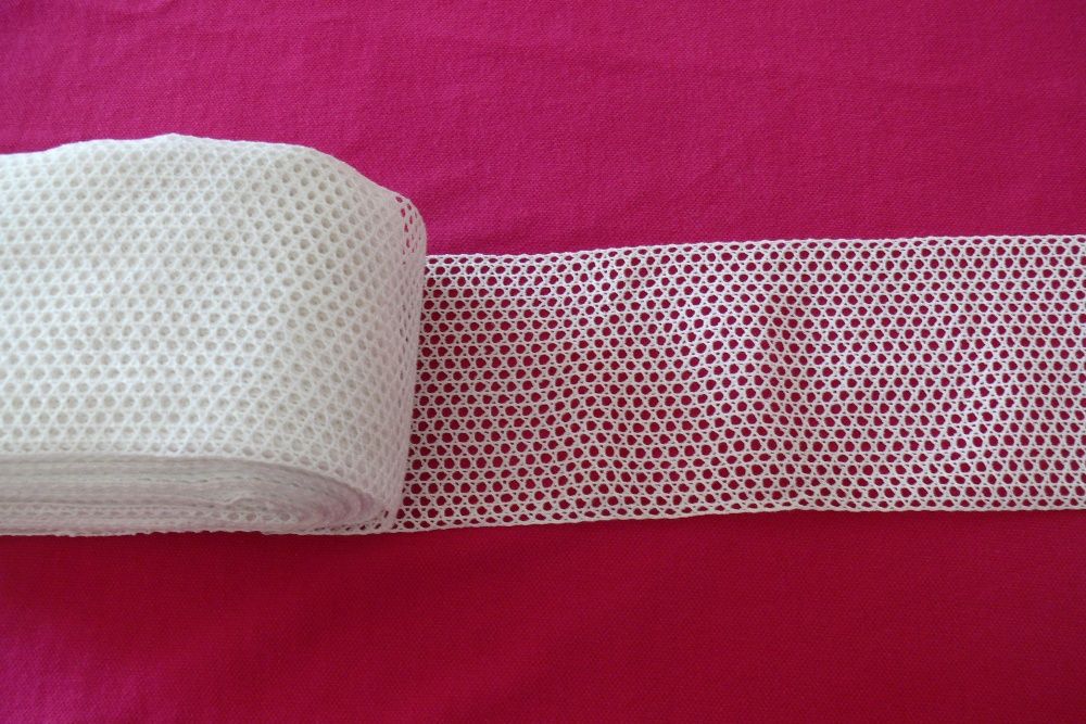 Wstawki klockowe białe/bawełna /-9lub 10cm szerokość