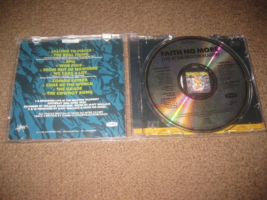 CD dos Faith No More "Live At The Brixton Academy" Portes Grátis!