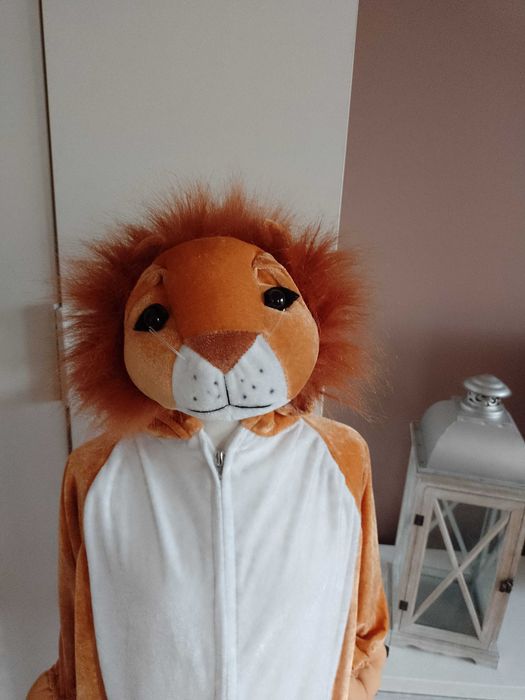 NOWY strój karnawałowy LEW LWA SIMBA przebranie kostium 134/140  (299