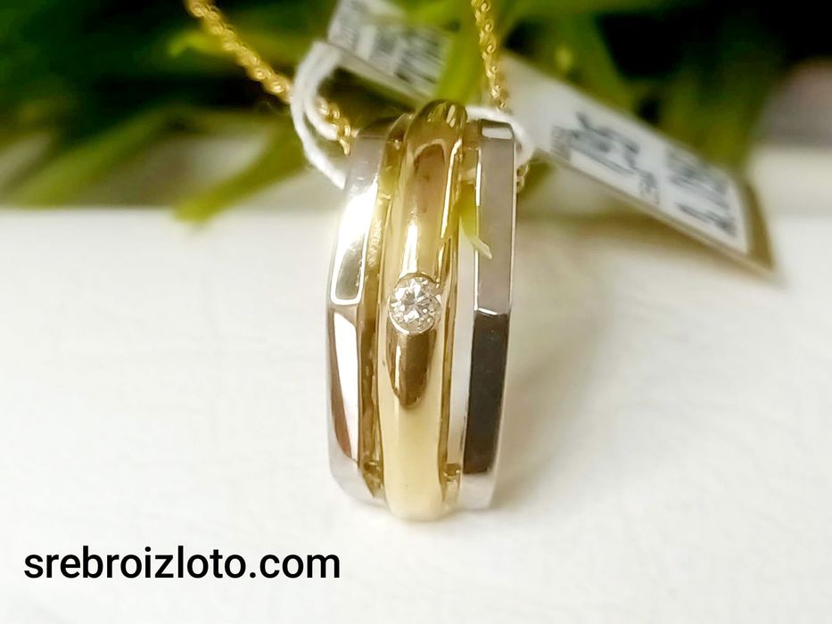 Zawieszka złota z brylantem