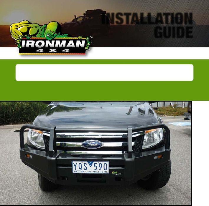 Pára-choques IRONMAN 4X4 Ford Ranger