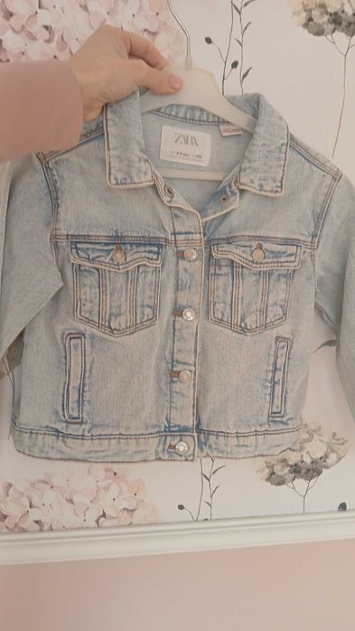Katana dla dziewczynki Zara kurtka jeans 110