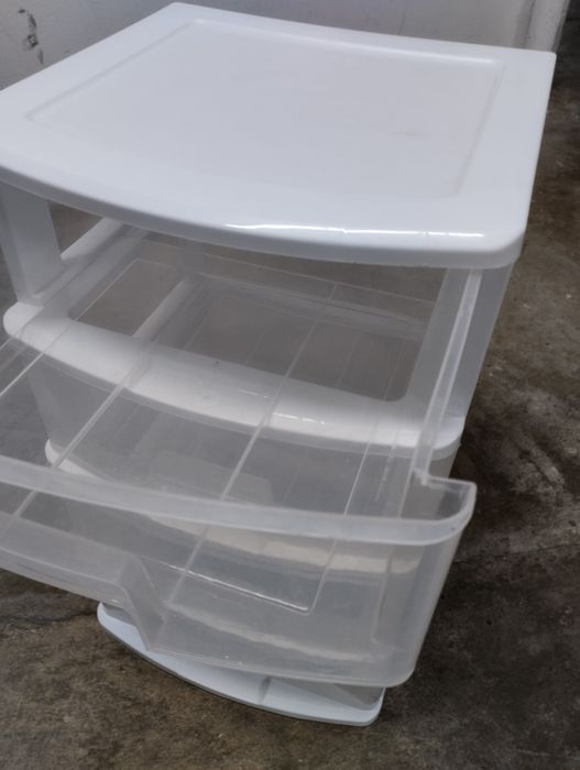 Móvel de plástico de 4 gavetas