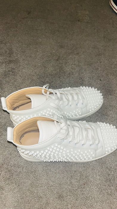 christian louboutin louis spikes high-top sneakers