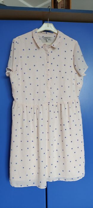 Letnia sukienka pudrowy róż