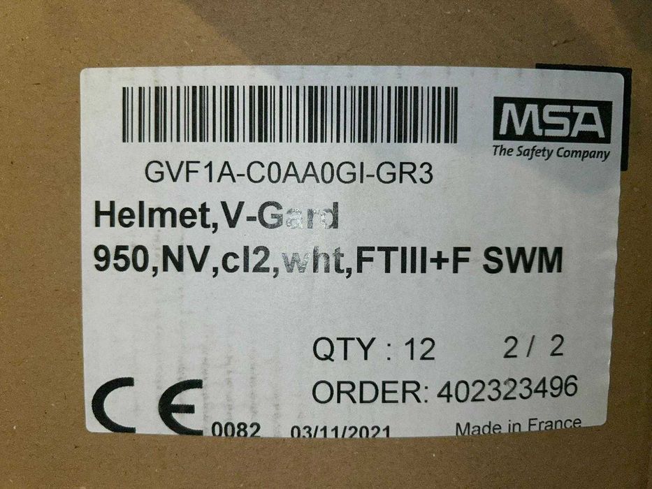 Kask ochronny elektryka MSA V-Guard 900/950 z przyłbicą - nowy