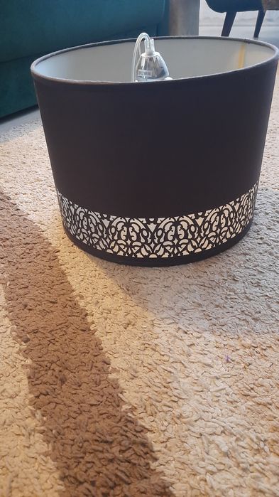 Lampa, abażur,  żyrandol brązowy