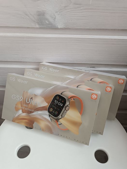 Розпродаж!!! Для школяриків!!! Смарт годинники GS Wear GS9 Ultra у розмірі 49 мм, що імітують дизайн Apple Watch Ultra.