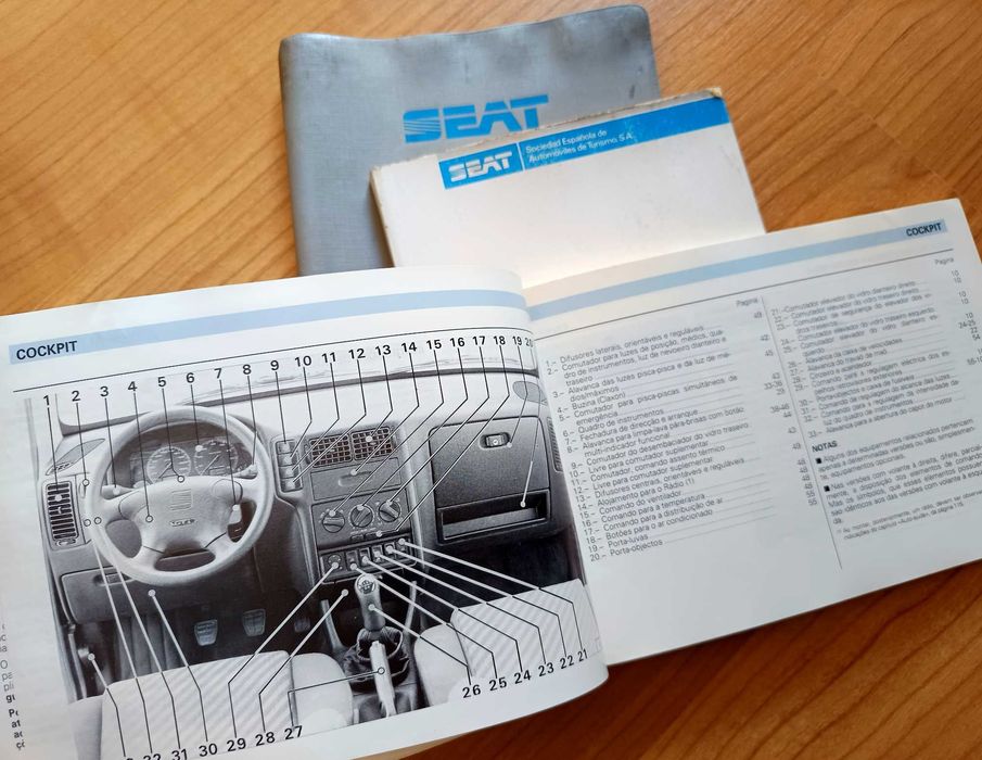 Manual de Instruções SEAT Ibiza 1993