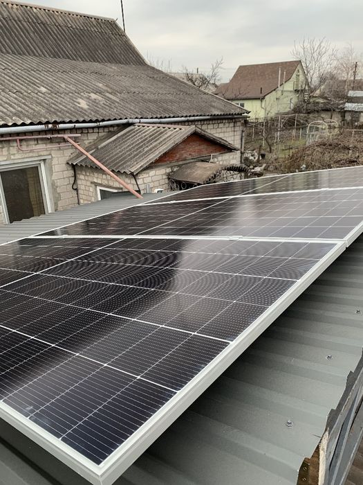 Монтаж солнечных панелей