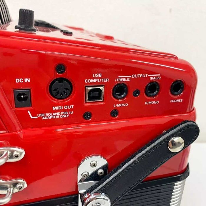 Acordeão Roland FR-1X RD Red V-Accordion 26 Piano Key - novo