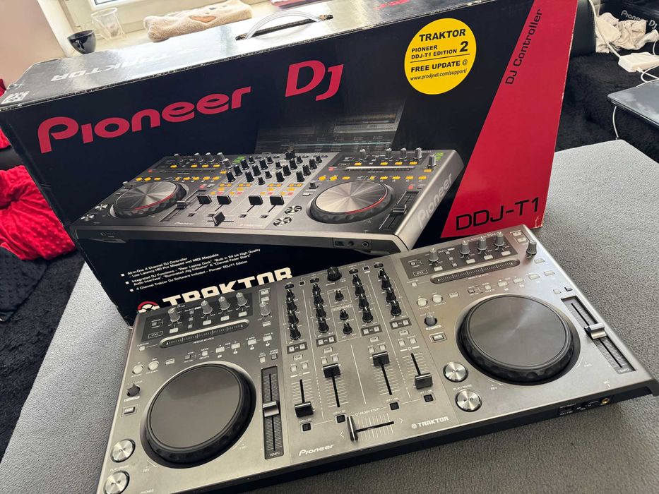 Kontroler dj Pioneer DDJ-T1 w idealnym kartonowym stanie plus osłona decksaver