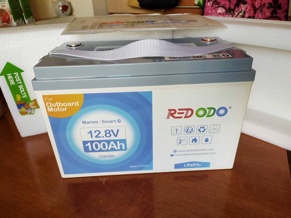 REDODO 12V 100/140/165/200/280Ah Bluetooth LiFePO4 - Акумулятори із США