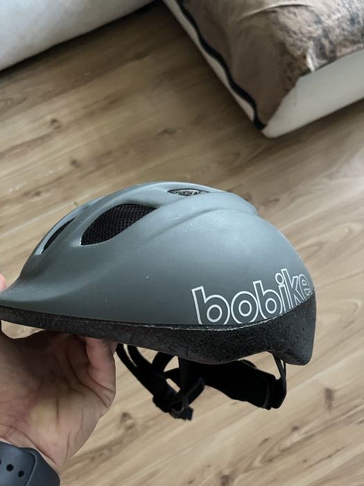 Fotelik rowerowy Bobike + kask