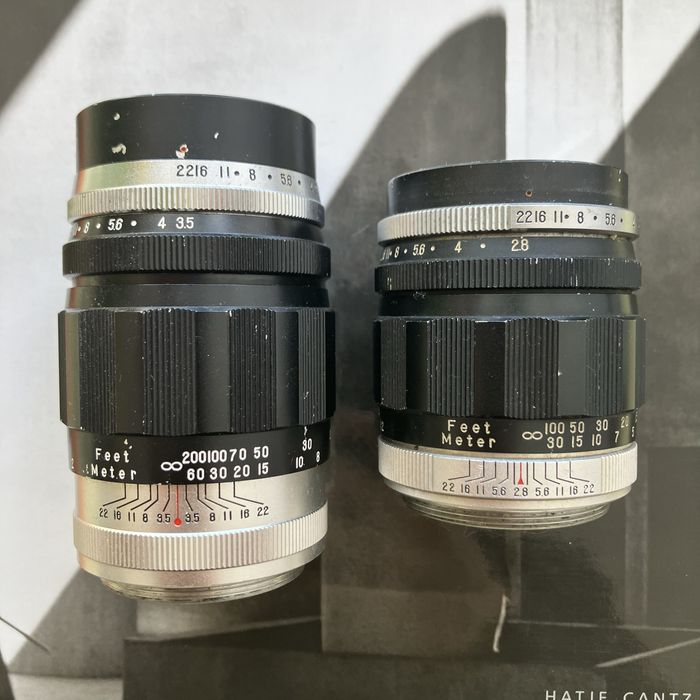 Pentax Takumar 105mm f/2.8 135mm f/3.5 wczesny pre-set model nie Super Takumar obiektyw manualny vintage mocowanie M42