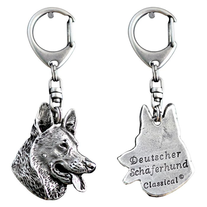 Owczarek niemiecki brelok posrebrzany Art-Dog