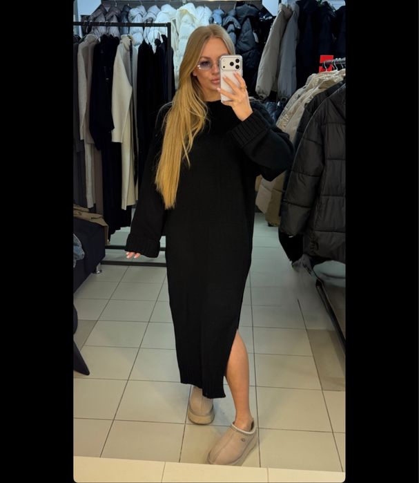 Сукня плаття чорне трикотаж