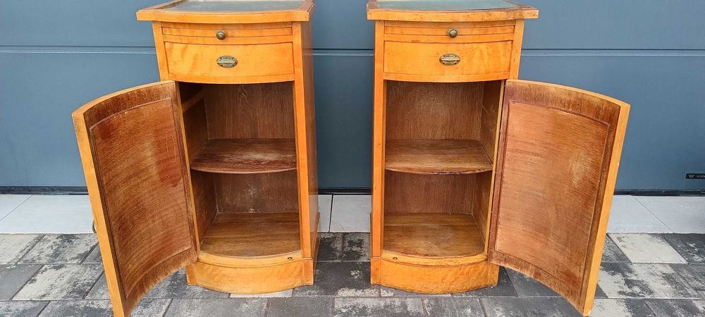 Para zabytkowych szafek nocnych – secesja / art déco, ok. 1920 r.