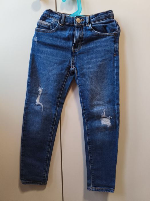 Jeansy Zara dziewczęce r.128
