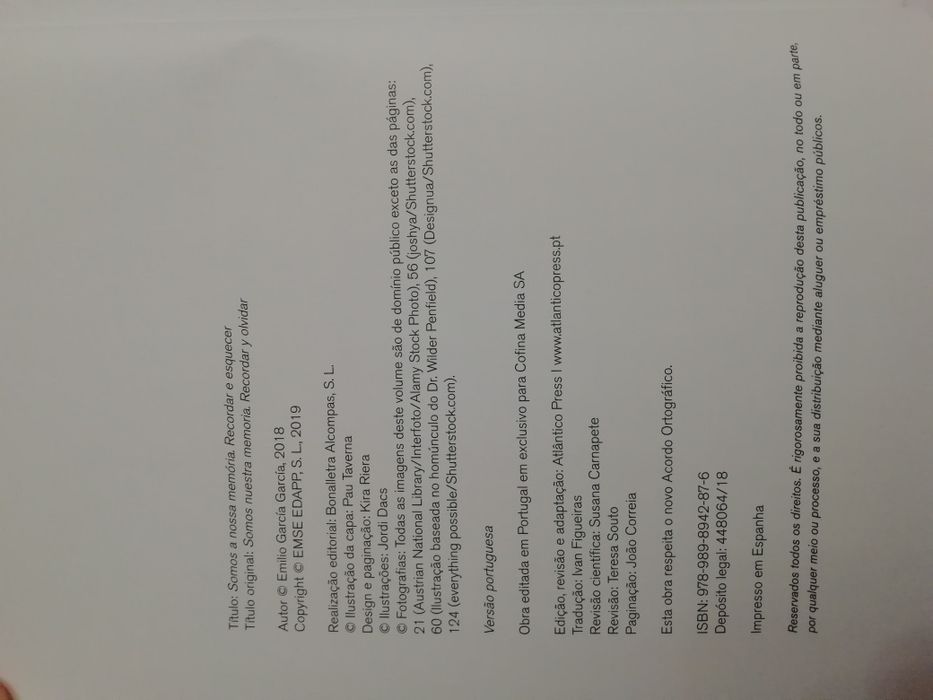 Somos a nossa memória, recordar e esquecer