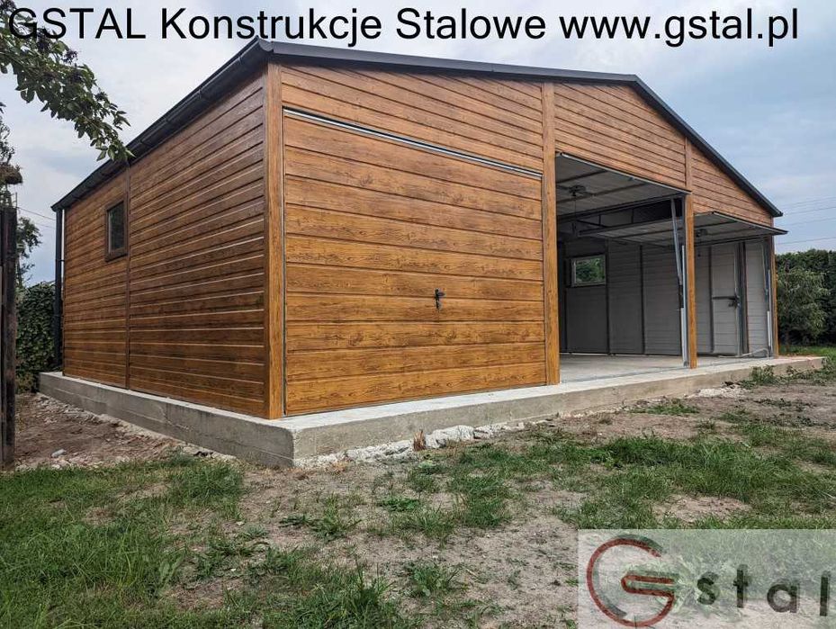 garaż blaszany hala wiata 9x6 8x6 10x6 9x7 12x6 automat profil ocynk