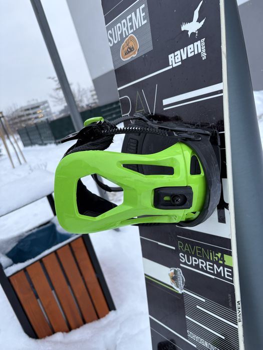 Deska snowboard raven + wiazania+pokrowiec