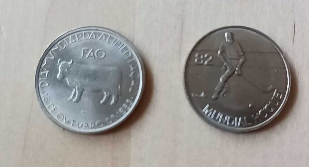Moedas de 5$00 da Republica Portuguesa