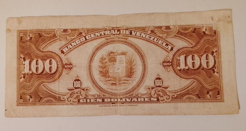 Nota 100 Bolívares 1960