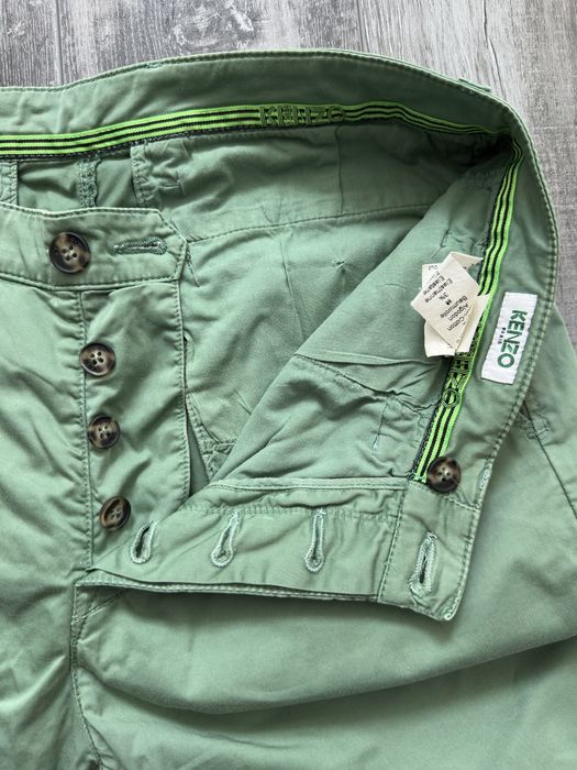 Штани чоловічі Kenzo оригінал брюки чиноси кензо зелені салатові 48/40 M