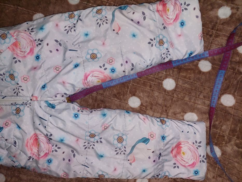 Зимовий комбінезон суцільний на овчині 104/ Комбінезон на дівчинку