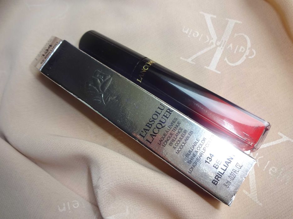 LANCOME 134 be brilliant L'ABSOLU LACQUER błyszczyk do ust pomadka