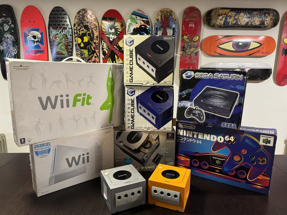 Consolas Nintendo 64, Game Cube, Wii e Sega Saturn
