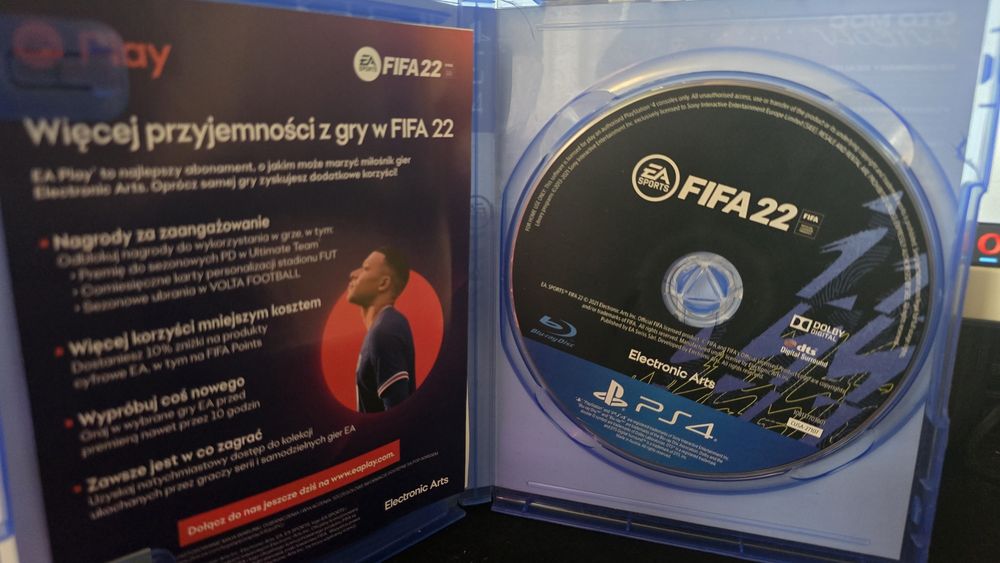 Fifa 22 ps4 polska wersja super stan bez rys