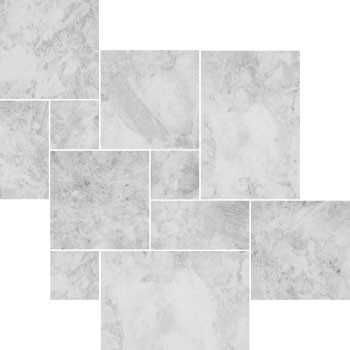 Płytki Marmurowe Royal White bębnowane komplet 0,742 m2 marmury