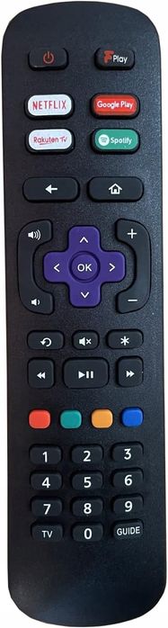 Pilot Metz Roku TV RC-NWIR 55MUD6001Z Smart NETFLIX Disney