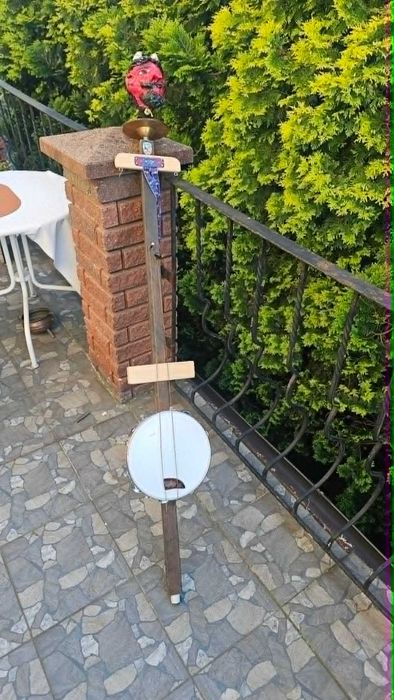 Instrument,diabelskie skrzypce,diabeł,wys.171 cm.