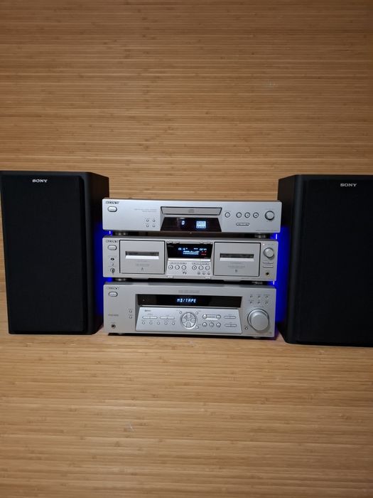 Wieża HIFI Stereo Sony z kolumnami  Super stan
