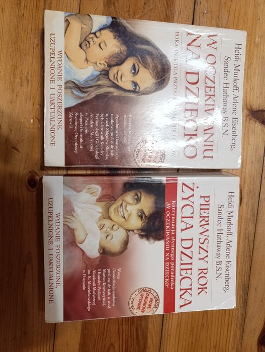 Sprzedam 2 książki, poradniki dla przyszłych mam i ojców
