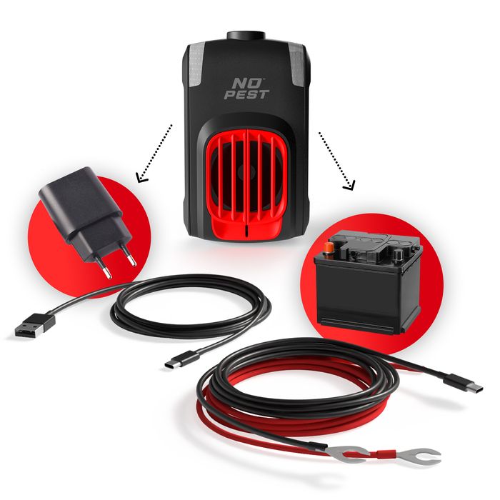 Ultradźwiękowy odstraszacz kun, szczurów, myszy do samochodu No Pest®