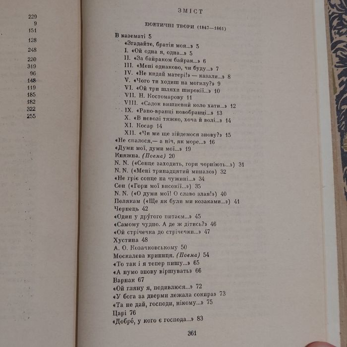 Тарас Шевченко. Твори в 5 томах. Дніпро, 1978