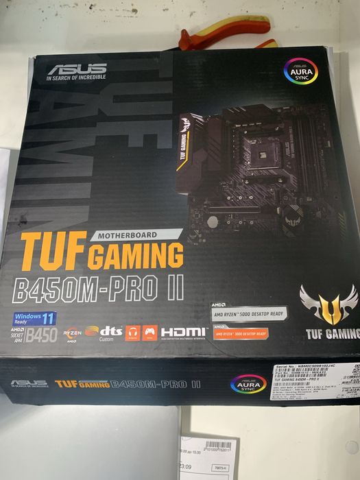 ASUS TUF Gaming B450M-PRO II у відмінному стані.