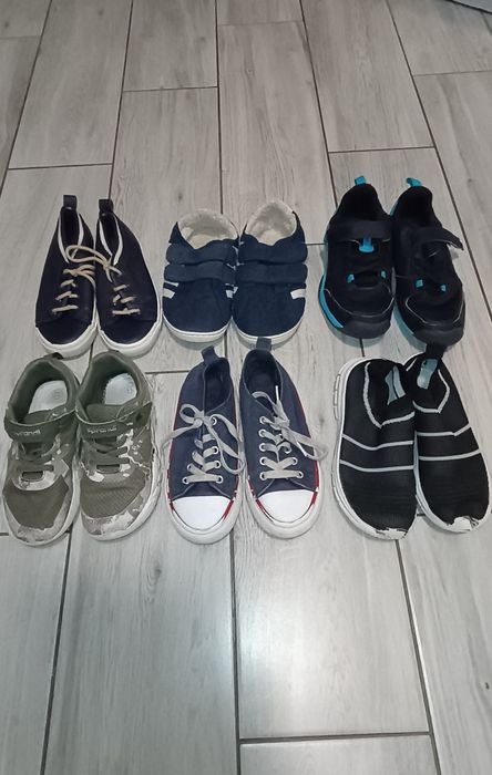 Zestaw butów trampki kapcie adidasy rozmiar 31-34