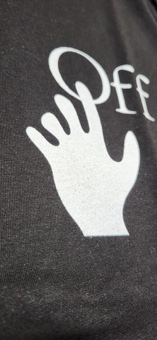Off white czarna koszulka męska młodzieżowa t-shirt bawełna premium L