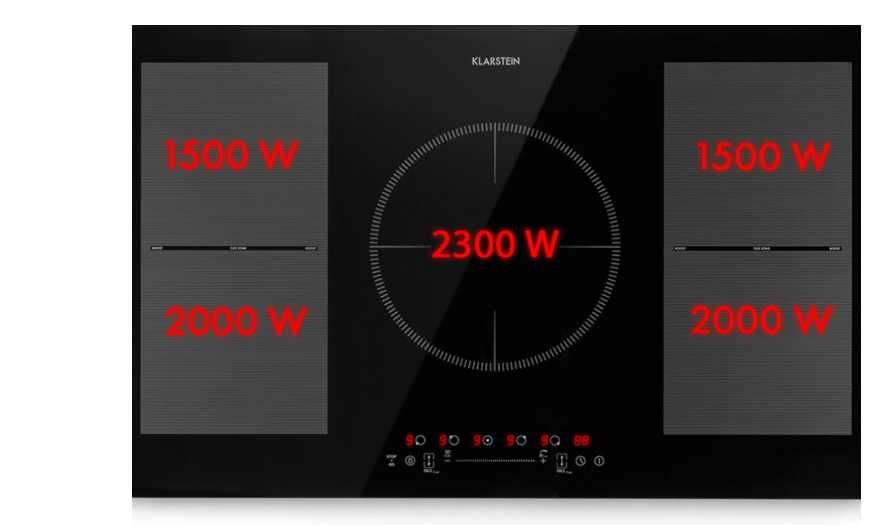Индукционная плита Белая-черная Klarstein Delicatessa 90 Flex
