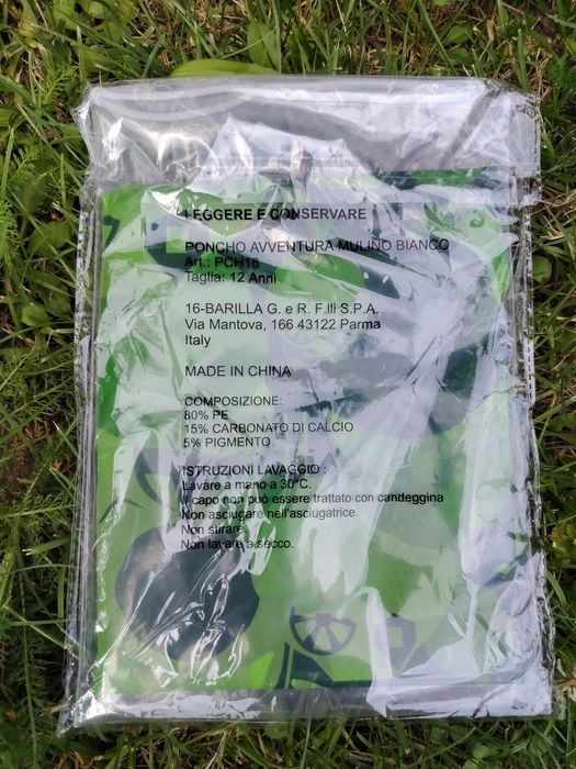 Poncho na deszcz