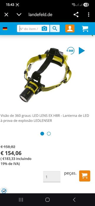 Larterna de cabeça Led Lenser EX